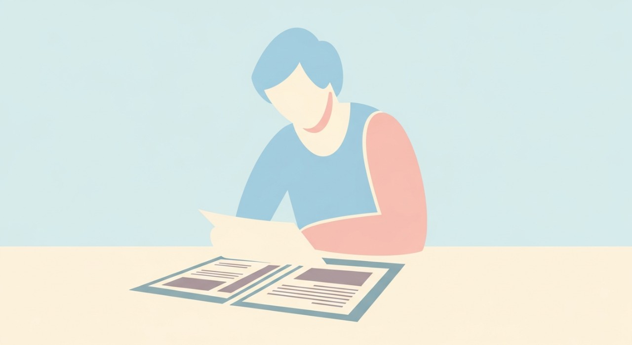 Perbandingan Jadual Pinjaman Kereta Bank Terbaik 2026 1 Seseorang sedang meneliti dokumen pinjaman kereta dengan teliti di meja.