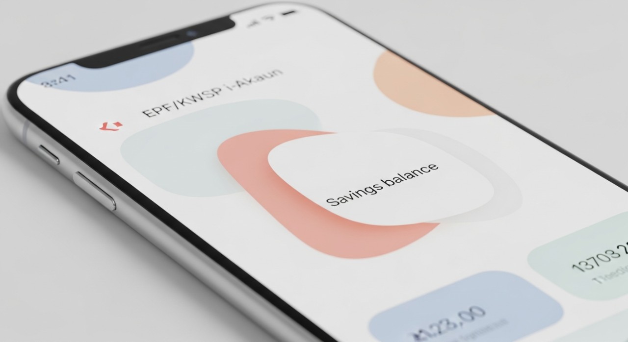 Maklumat Diperlukan Semak Baki EPF Panduan Lengkap 1 Paparan skrin aplikasi i-Akaun KWSP pada telefon pintar menunjukkan jumlah baki simpanan terkini.