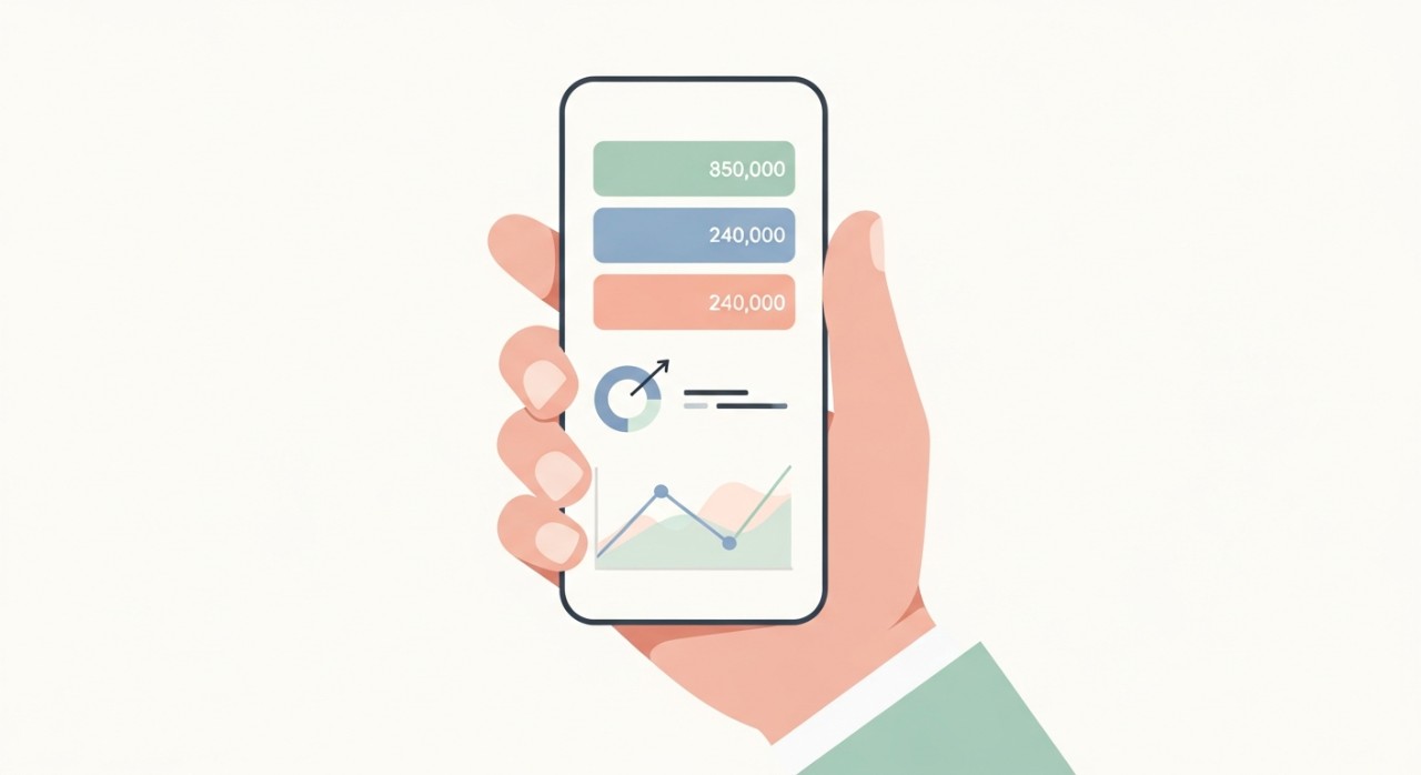 Maklumat Rujukan Semak Baki Pinjaman Anda Tahun 2026 1 Seseorang sedang menggunakan aplikasi perbankan di telefon pintar untuk melihat butiran pinjaman.