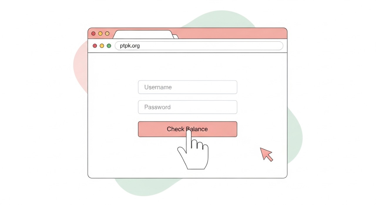 Cara Semakan Baki Pinjaman PTPK: Panduan Lengkap & Terkini 1 Seseorang sedang menunjuk pada antaramuka laman web rasmi PTPK untuk proses semakan baki