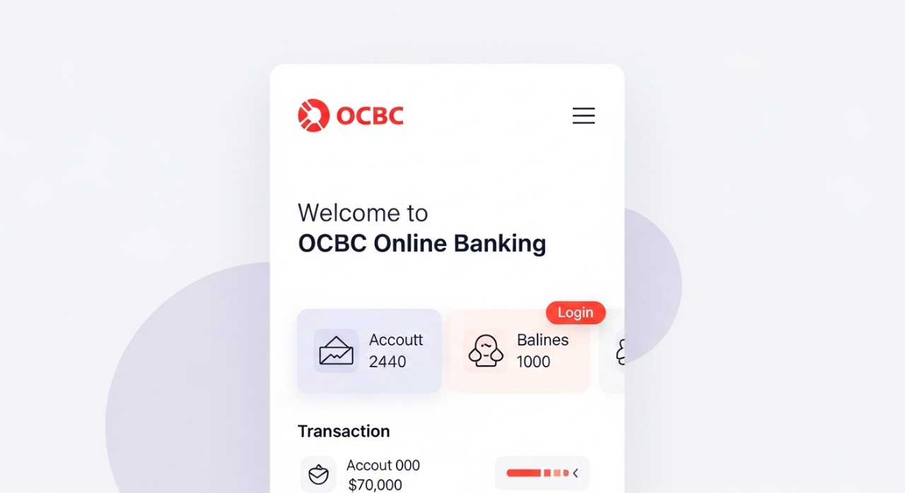 Cara Daftar OCBC Online Banking (Lengkap & Terkini) 1 Paparan skrin selamat datang atau papan pemuka perbankan online OCBC selepas log masuk pertama.