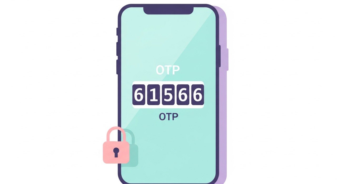 Panduan Lengkap Cara Register BSN Online MyBSN 1 Paparan skrin telefon pintar yang menunjukkan kod pengesahan keselamatan (OTP) untuk mengesahkan pendaftaran.