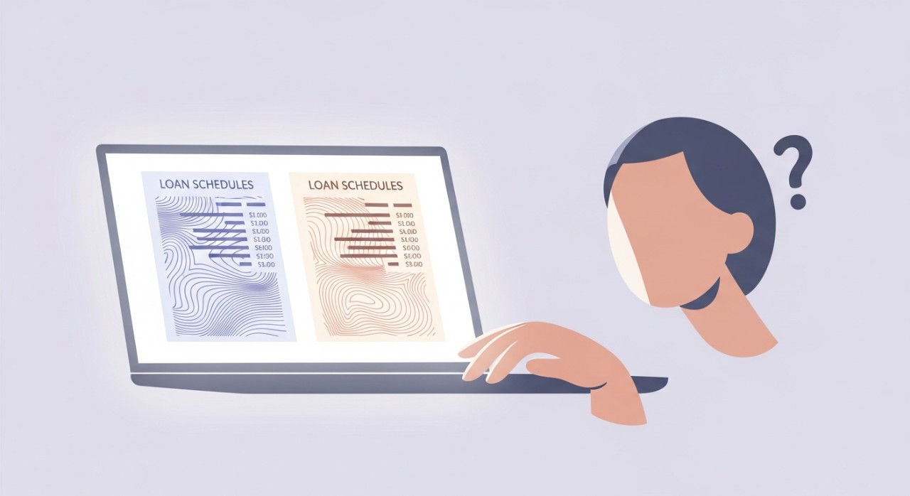 punca jadual pinjaman tidak sama