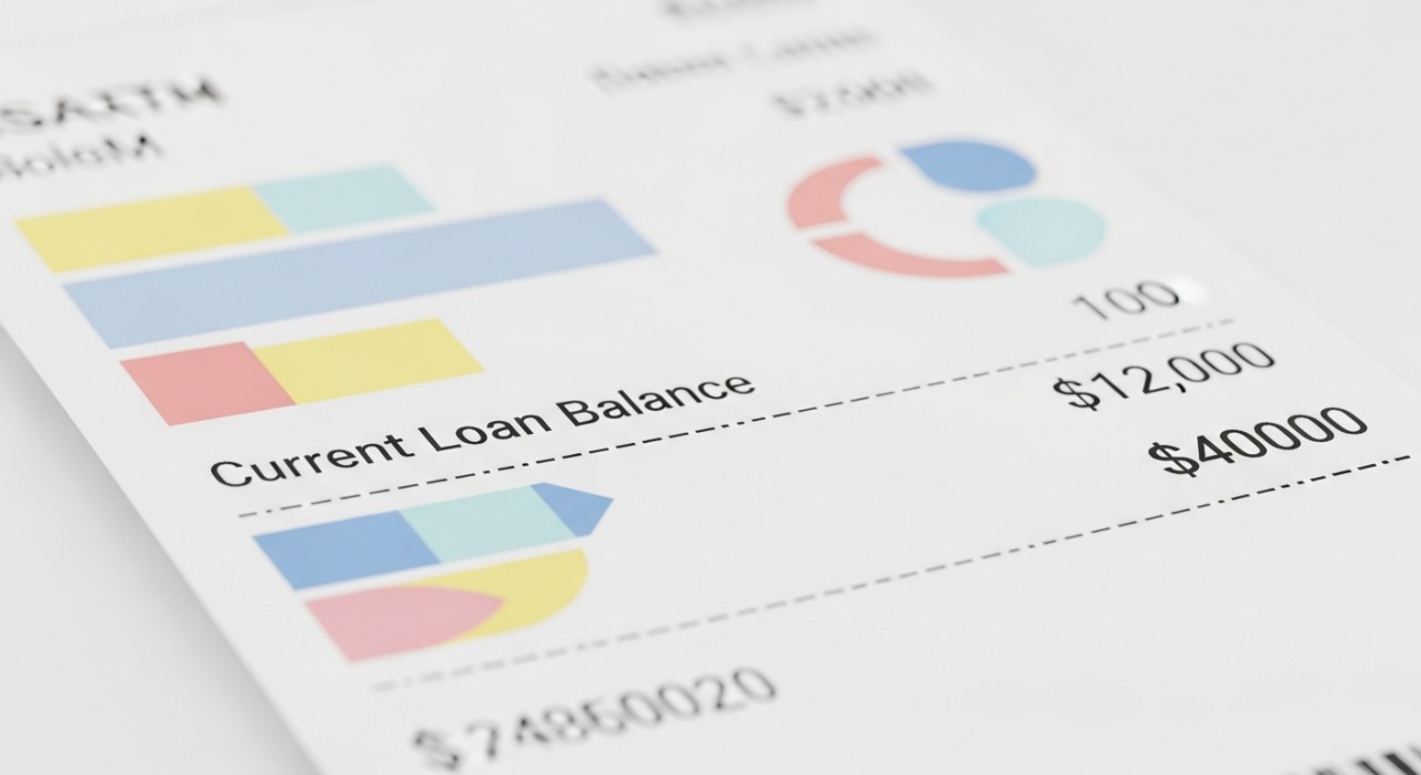 Panduan Cara Guna ATM Semak Baki Pinjaman Terkini 2026 1 Sekeping resit kertas dari mesin ATM yang menunjukkan maklumat baki pinjaman bank terkini.
