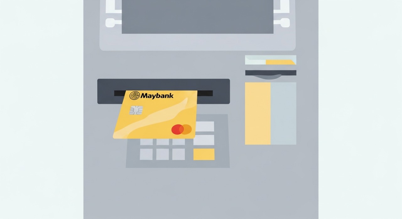 Cara Semak Baki Akaun Maybank Terkini dan Paling Selamat 1 Kad debit Maybank dimasukkan ke dalam slot mesin ATM untuk melakukan transaksi.
