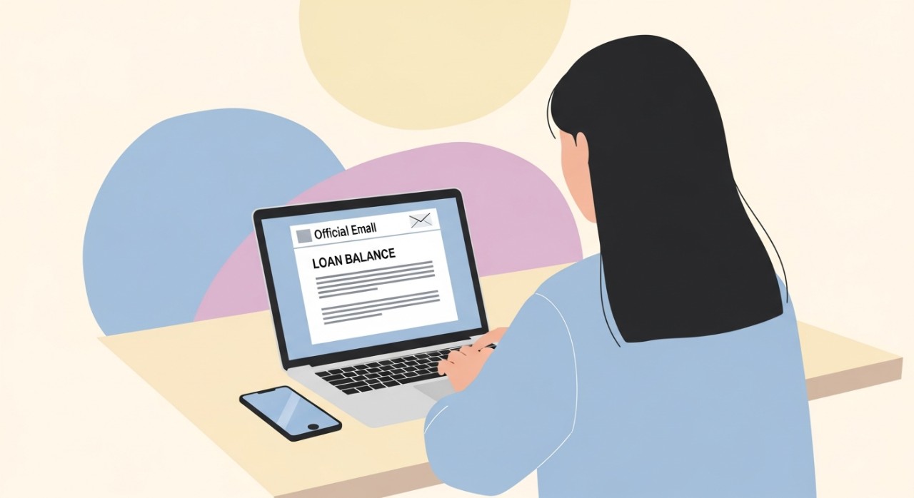 semak baki pinjaman melalui e mel