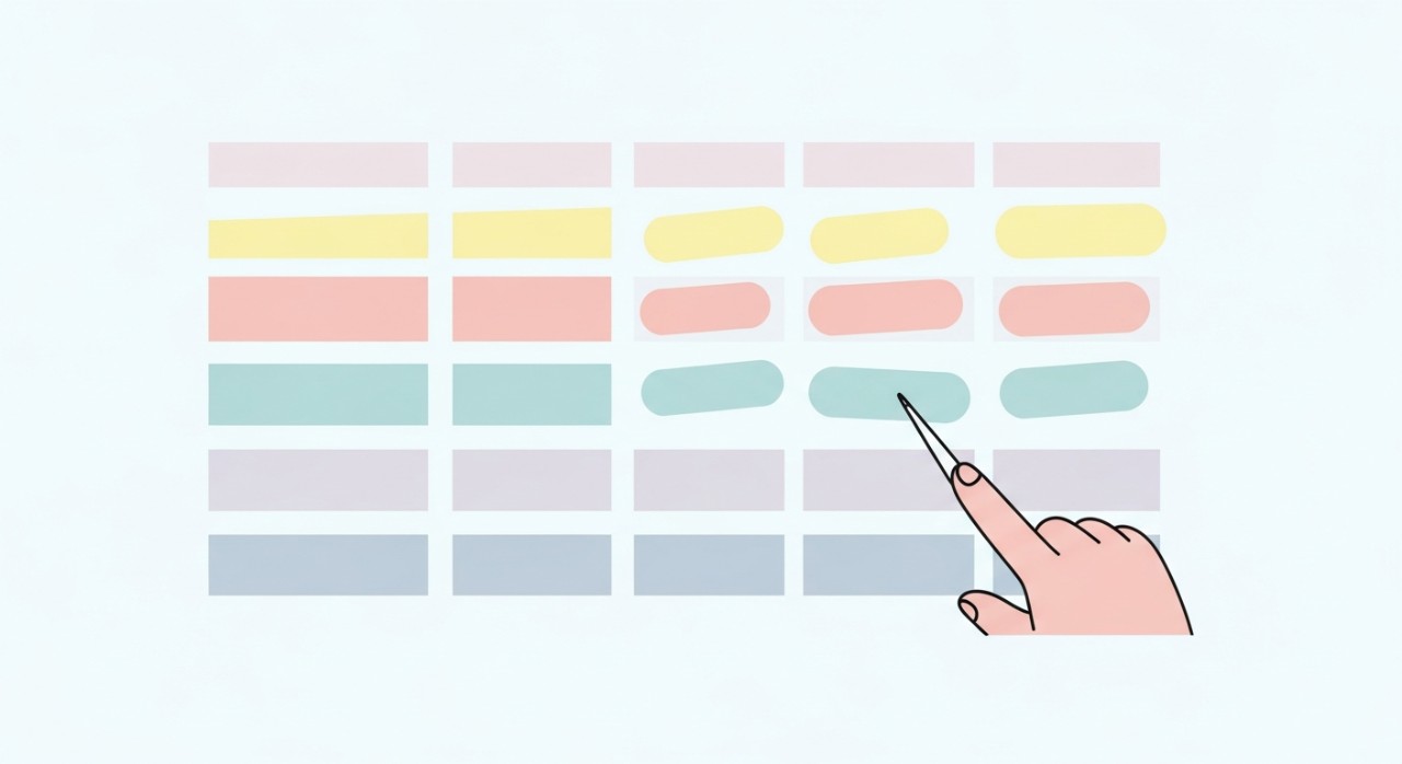 senarai komponen jadual pinjaman