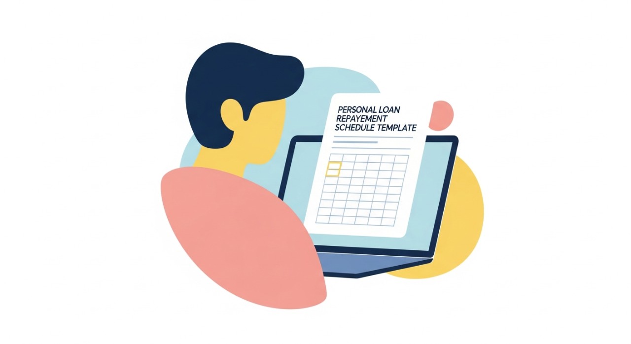 template jadual pinjaman peribadi