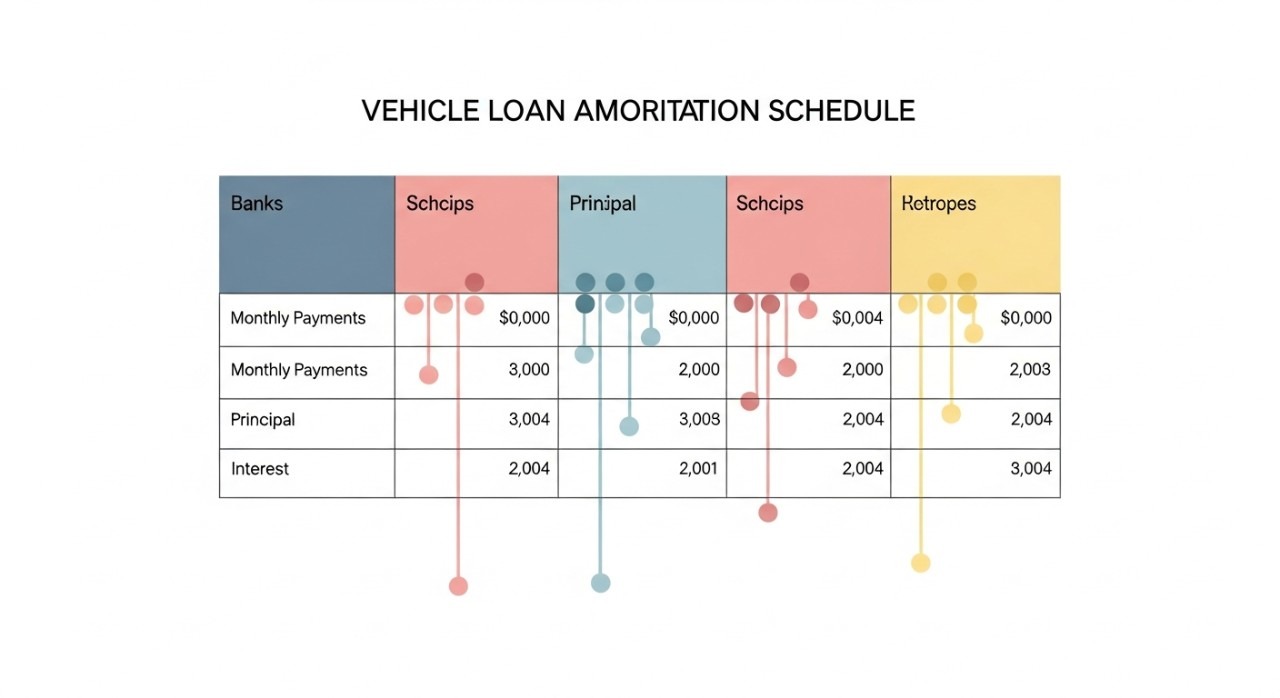 jadual amortisasi pinjaman kenderaan mengikut bank