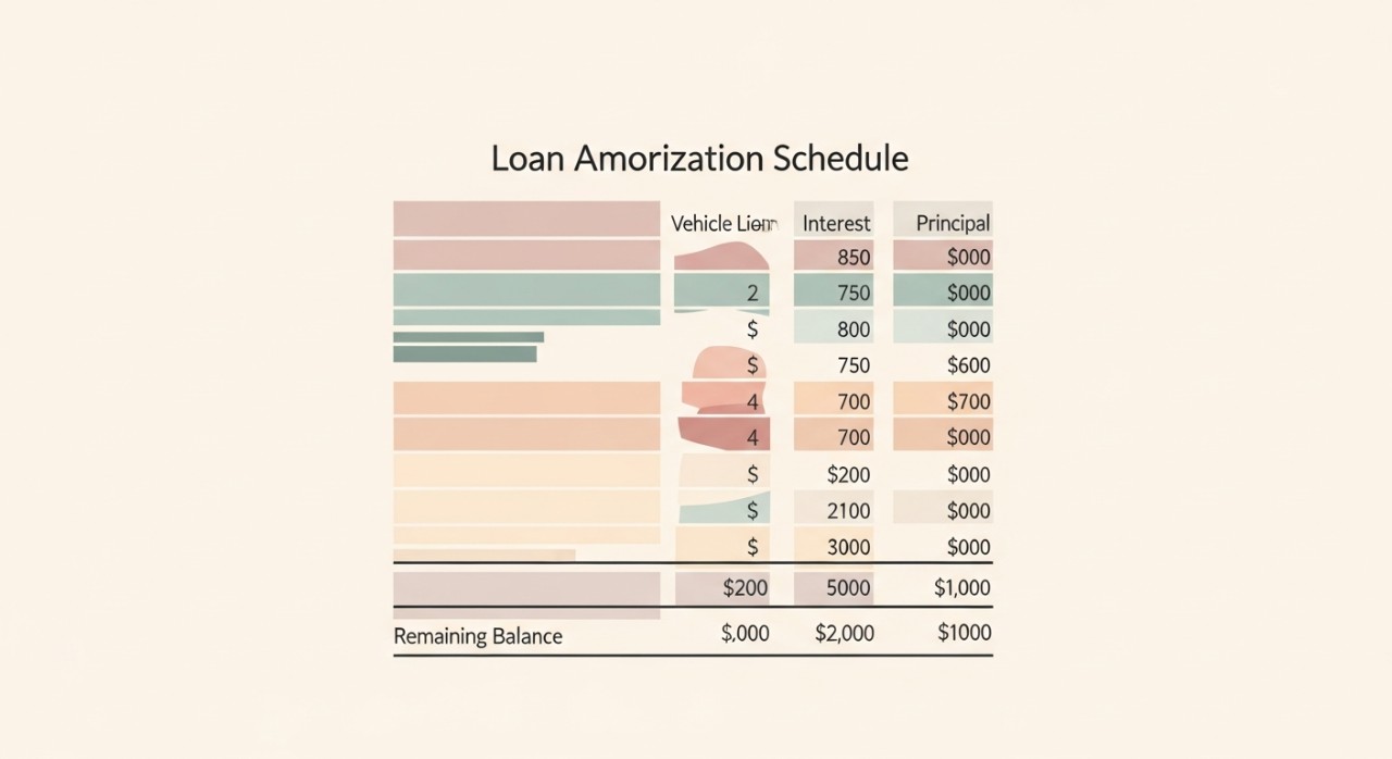 jadual amortisasi pinjaman kenderaan tanpa penjamin