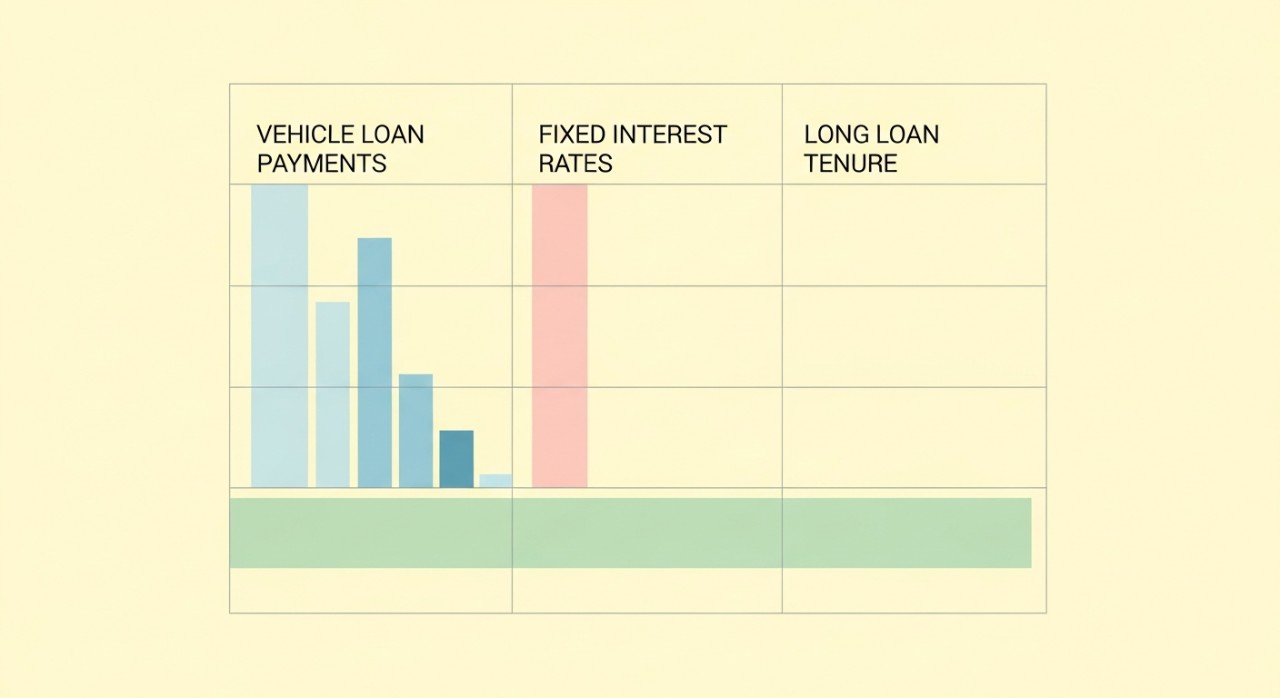 jadual pinjaman kenderaan faedah tetap dengan tempoh panjang