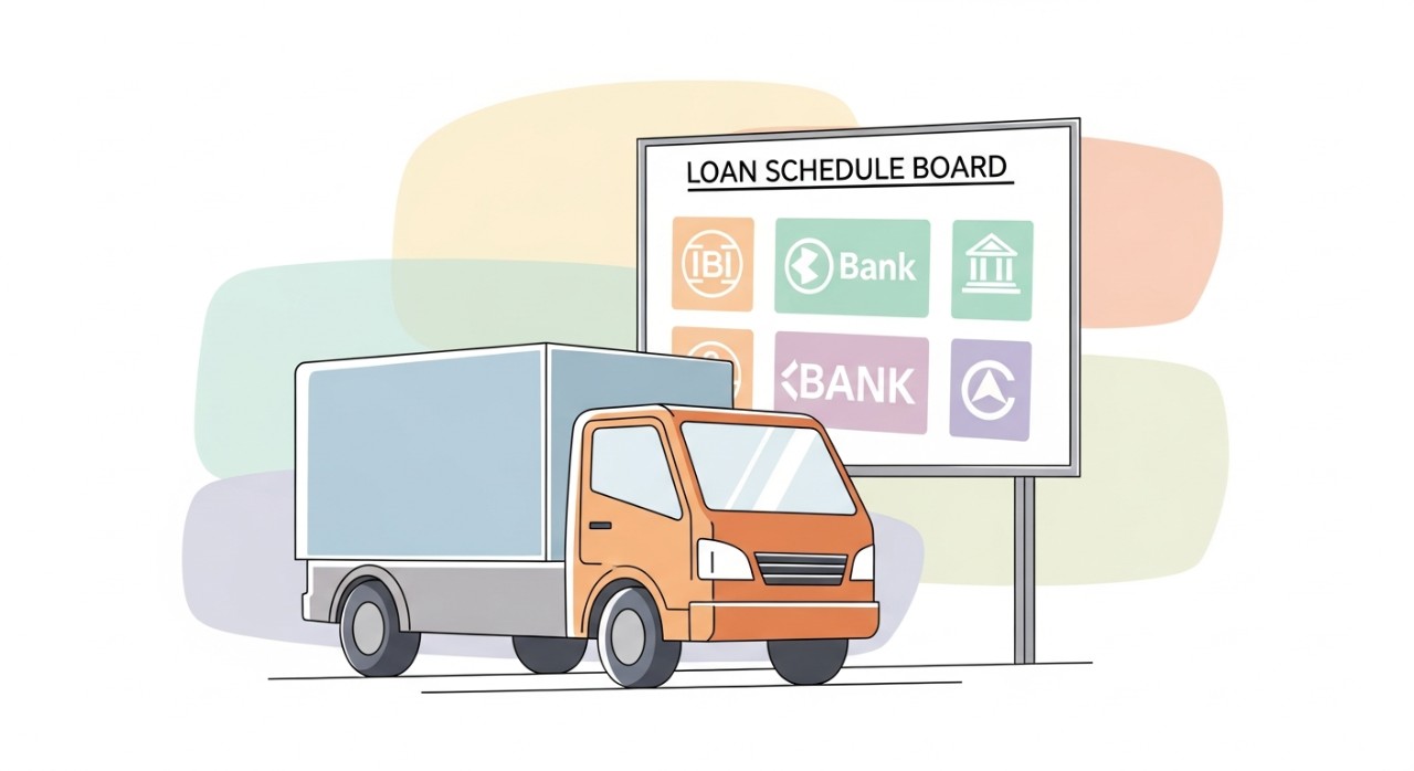 jadual pinjaman kenderaan komersial mengikut bank