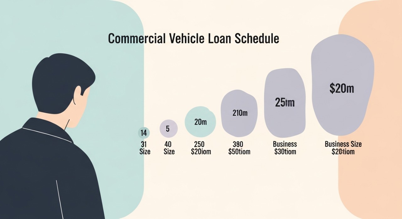 jadual pinjaman kenderaan komersial mengikut saiz perniagaan