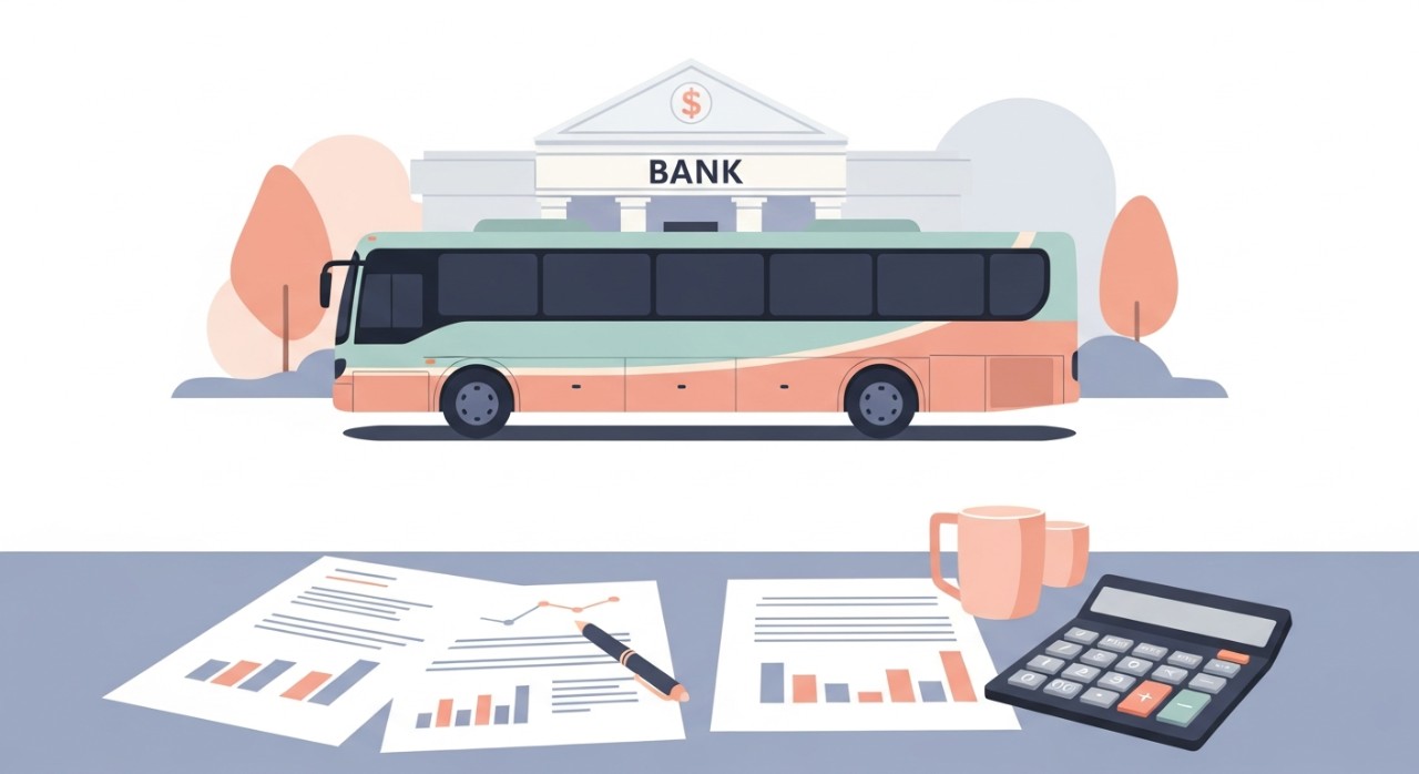 jadual pinjaman kenderaan komersial untuk bas perniagaan