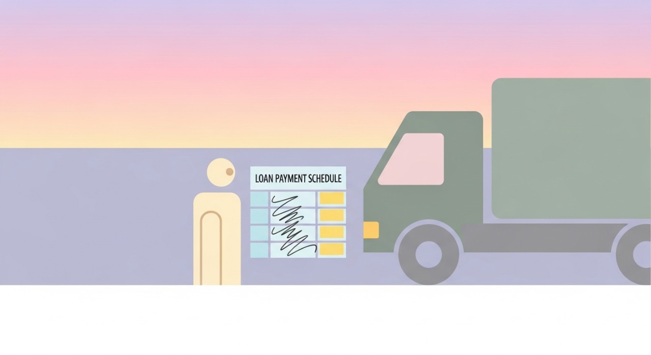 jadual pinjaman kenderaan komersial untuk lori perniagaan