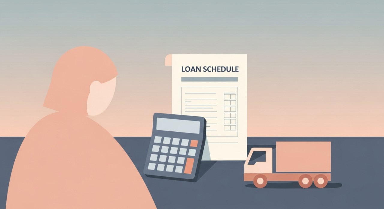 jadual pinjaman kenderaan komersial untuk lori