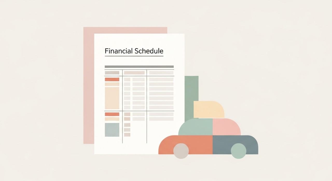 jadual pinjaman kenderaan patuh syariah untuk model tertentu