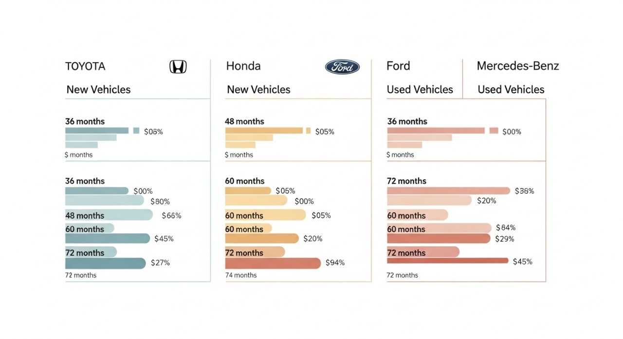 jadual pinjaman kereta baharu dan terpakai mengikut jenama