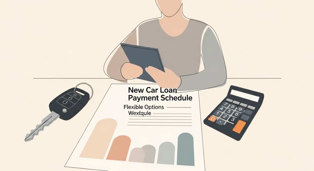 jadual pinjaman kereta baharu dengan tempoh bayaran fleksibel