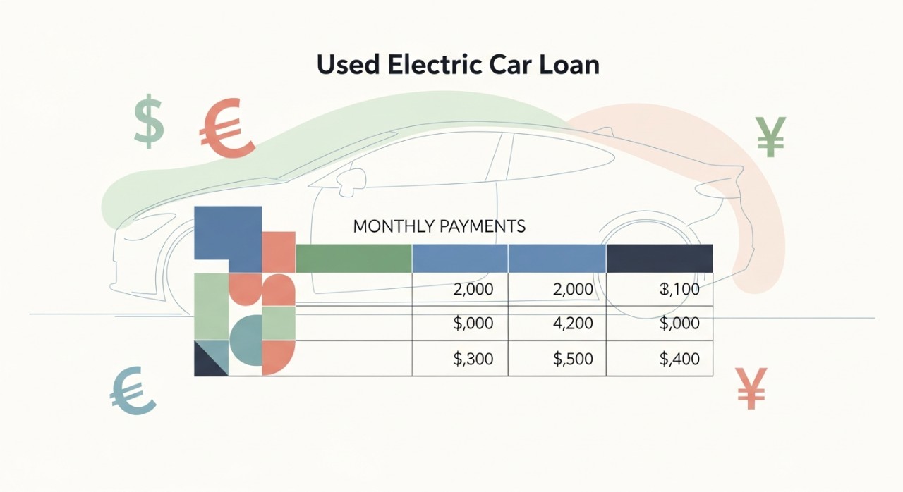 jadual pinjaman kereta terpakai elektrik