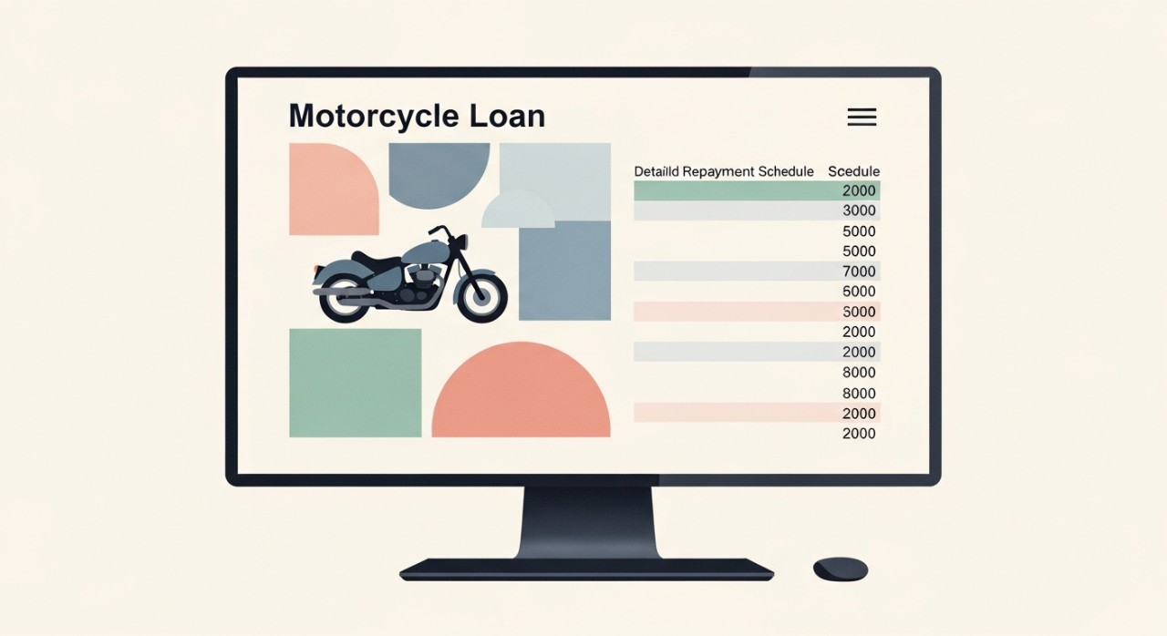jadual pinjaman motosikal dari syarikat kewangan