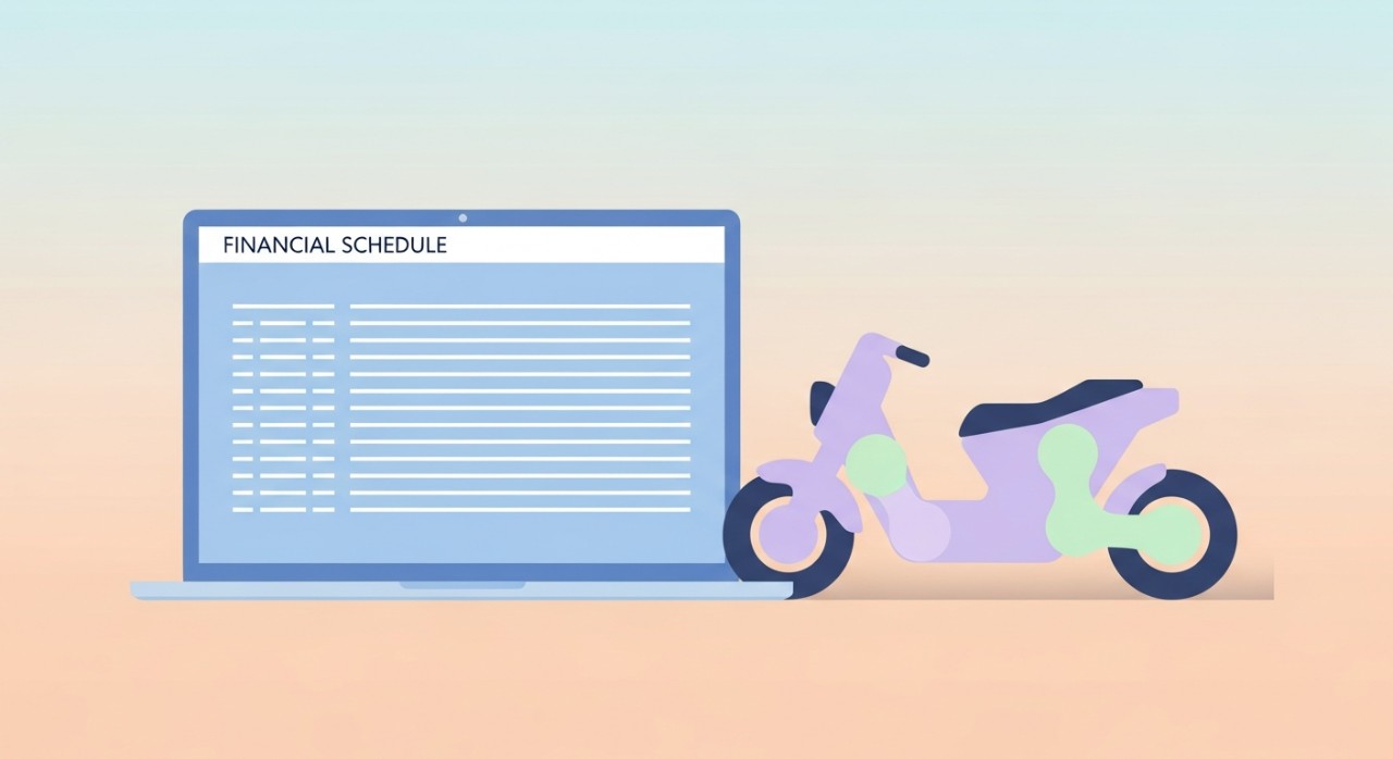 jadual pinjaman motosikal elektrik