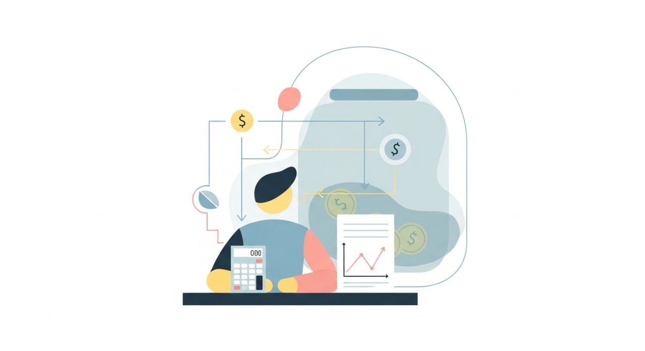 Seseorang mengira penjimatan daripada pembayaran awal pinjaman.