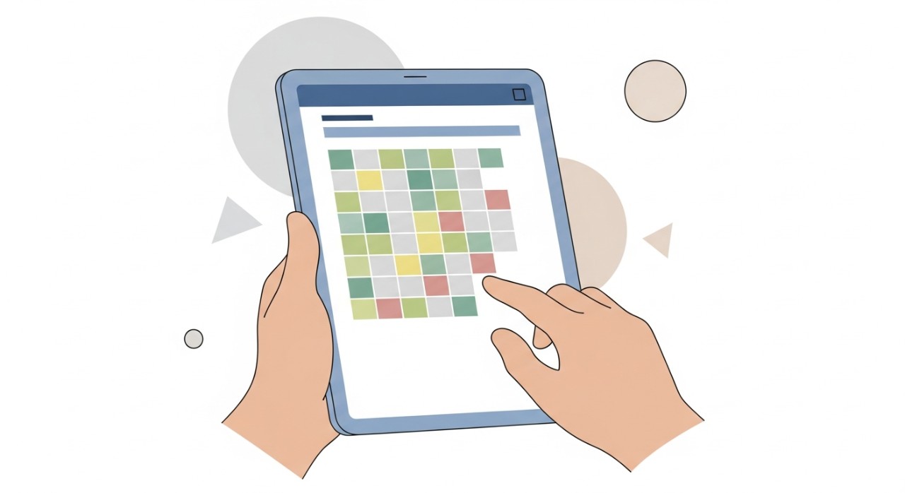 Seseorang sedang menggunakan kalkulator atau aplikasi untuk mengira bayaran balik pinjaman kenderaan.