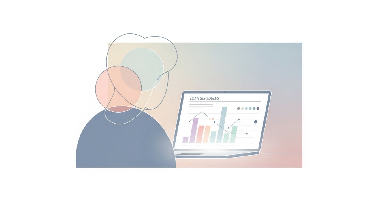 Senarai Jadual Pinjaman Kereta Baharu dan Terpakai Konvensional 1 Seseorang sedang melihat dan membandingkan jadual pinjaman kereta di skrin komputer riba.