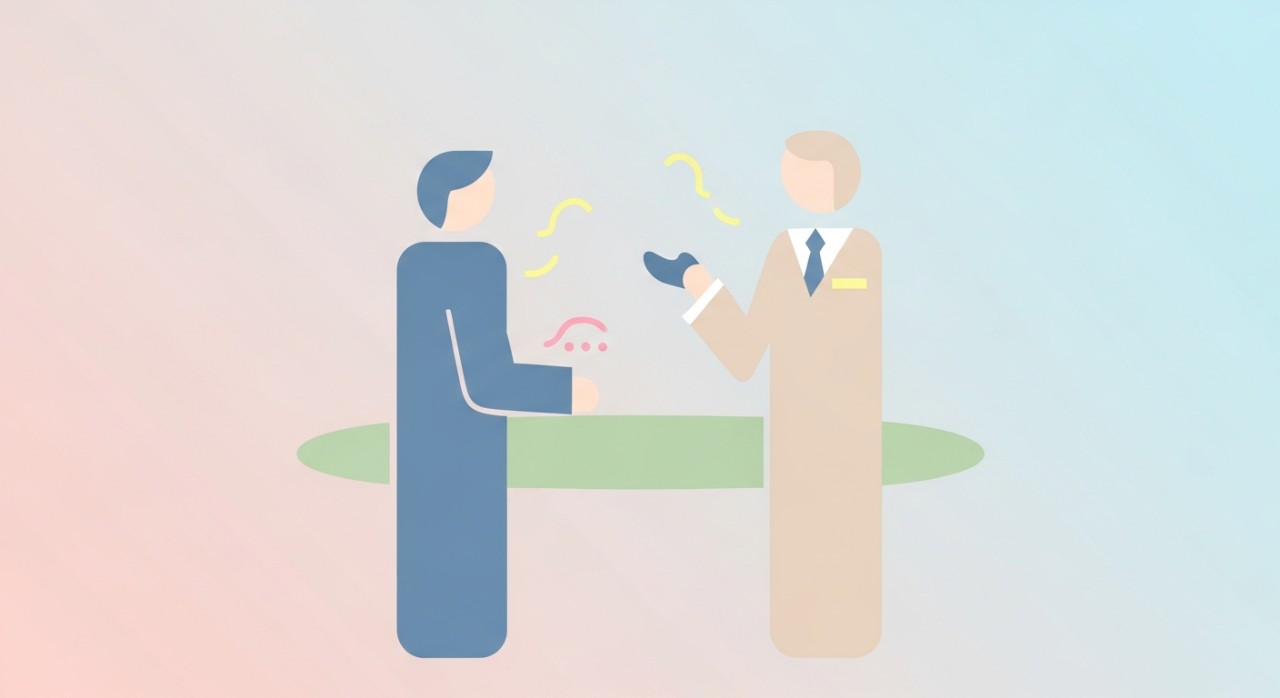 Jadual Pinjaman Kereta Baharu dari Syarikat Kewangan Utama 1 Seorang pelanggan berbincang dengan pegawai bank mengenai pinjaman kereta baharu.