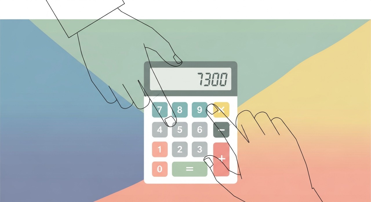 Senarai Jadual Pinjaman Kenderaan Bank untuk Lori 2026 1 Tangan sedang mengira ansuran pinjaman kenderaan lori di atas kalkulator.