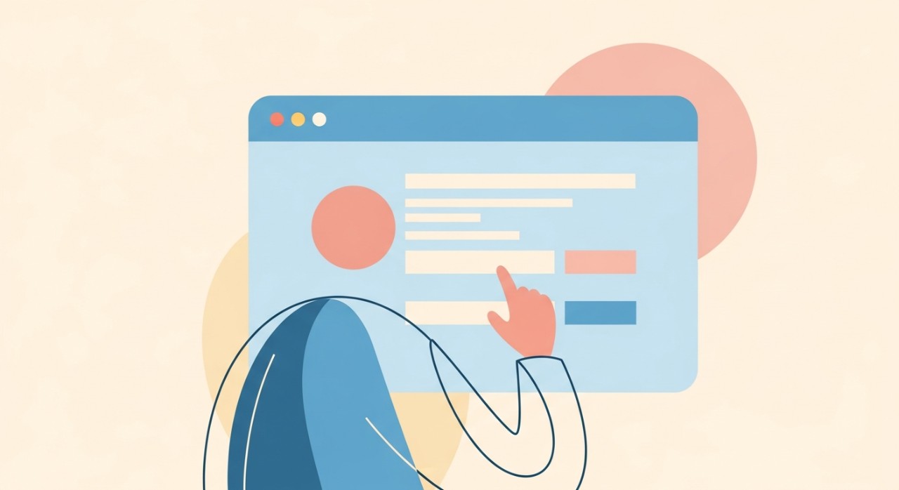 Seorang individu mengisi borang permohonan pinjaman kenderaan secara dalam talian.