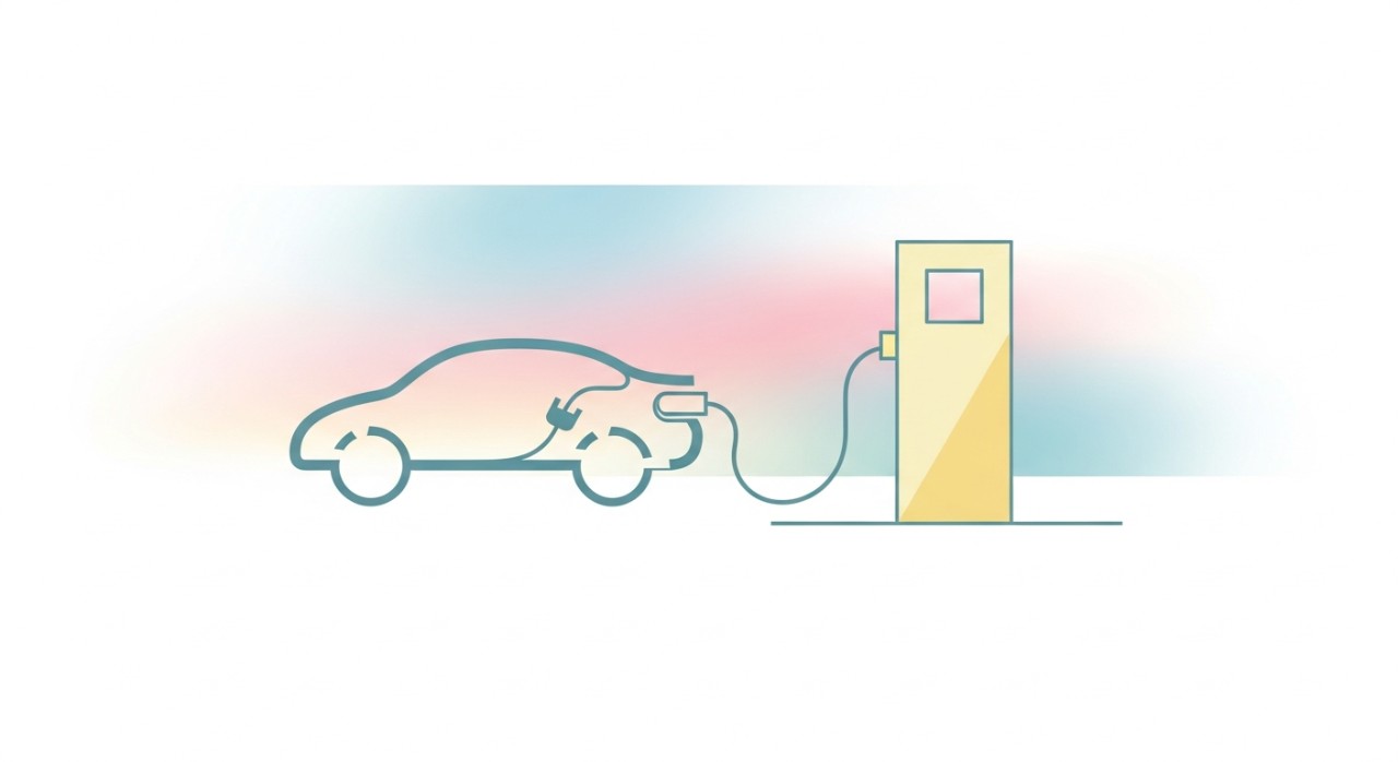 Jadual Pinjaman Kenderaan Elektrik dengan Subsidi 2026 1 Sebuah kenderaan elektrik sedang dicas di stesen pengecasan.