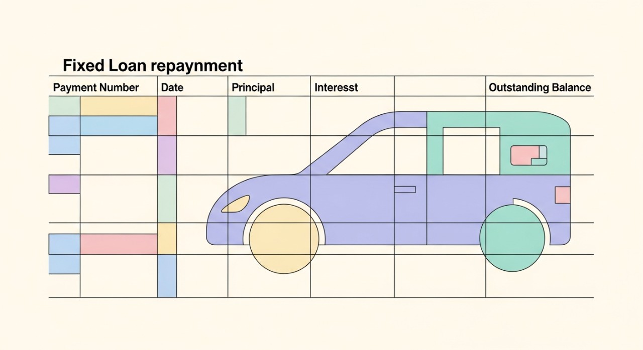 senarai jadual pinjaman kenderaan faedah tetap bagi kenderaan elektrik