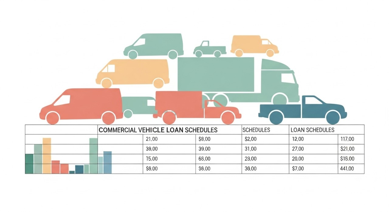 senarai jadual pinjaman kenderaan komersial konvensional untuk perniagaan