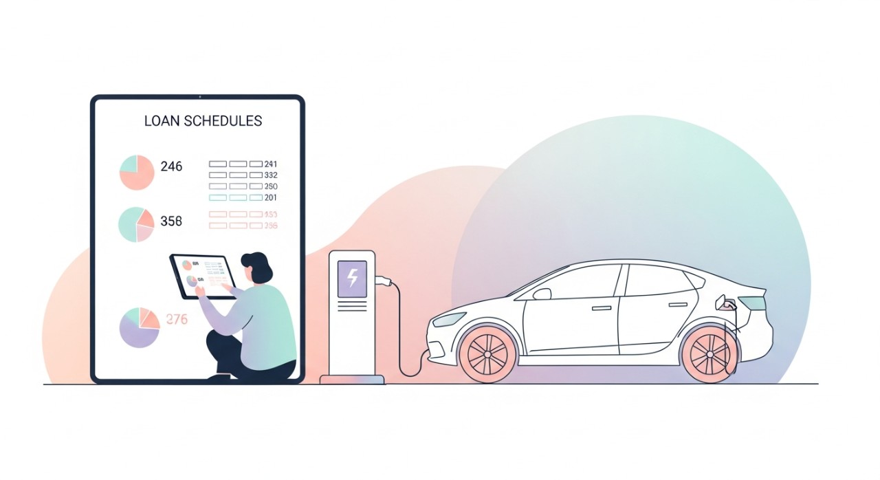 senarai jadual pinjaman kenderaan syarikat kewangan bagi kenderaan elektrik