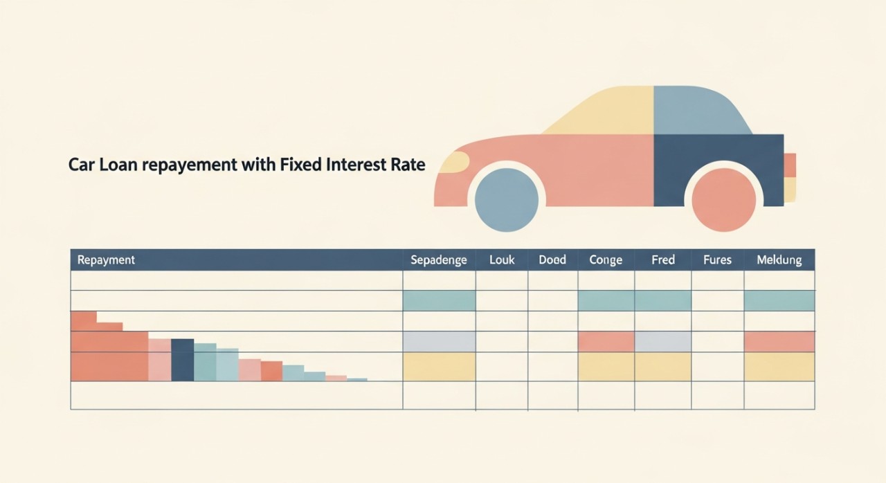 senarai jadual pinjaman kereta baharu faedah tetap