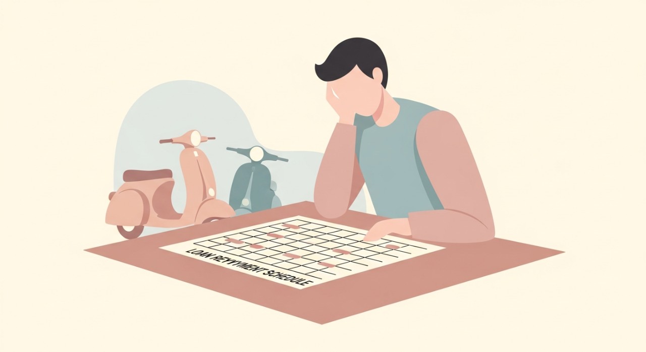 senarai jadual pinjaman motosikal skuter mengikut model dan jenama